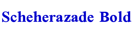 Scheherazade Bold fuente